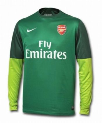 Arsenal FC keepershirt seizoen 2012/2013