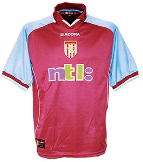 Aston Villa FC thuisshirt seizoen 2000/2001