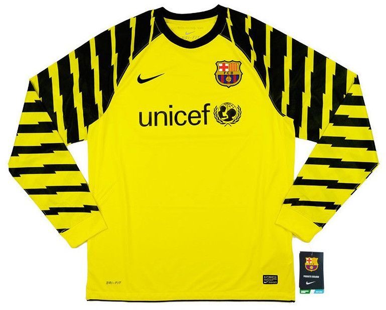 Barcelona keepershirt seizoen 2010/2011