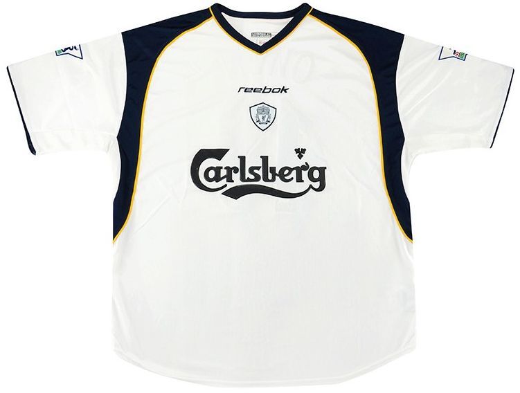 Liverpool FC uitshirt seizoen 2001/2002