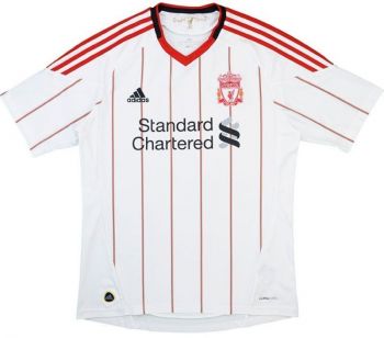 Liverpool FC uitshirt seizoen 2010/2011