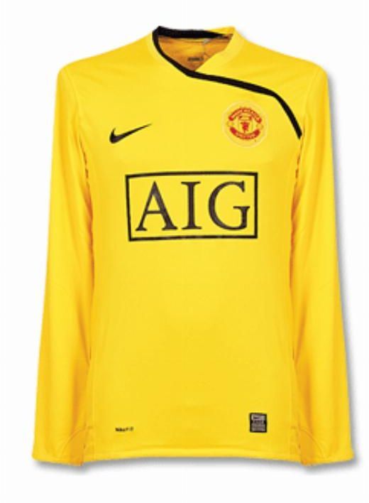 Manchester United FC 2e keepershirt seizoen 2008/2009