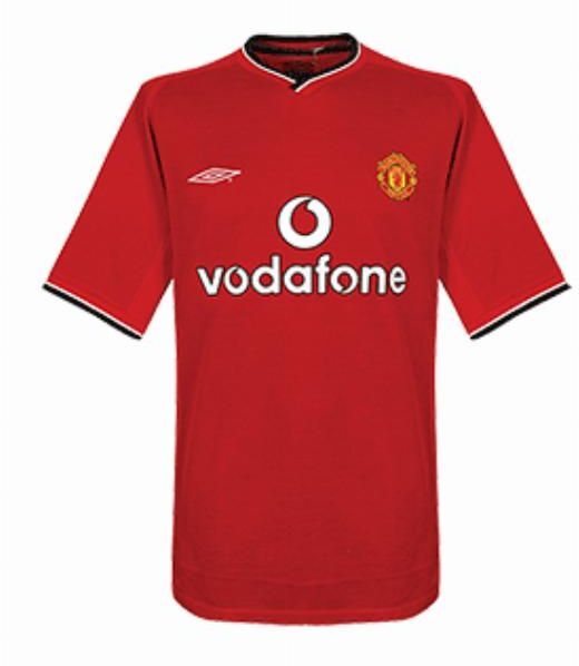 Manchester United FC thuisshirt seizoen 2000/2001