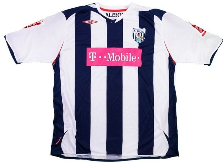 West Bromwich Albion F.C. thuisshirt seizoen 2006/2007