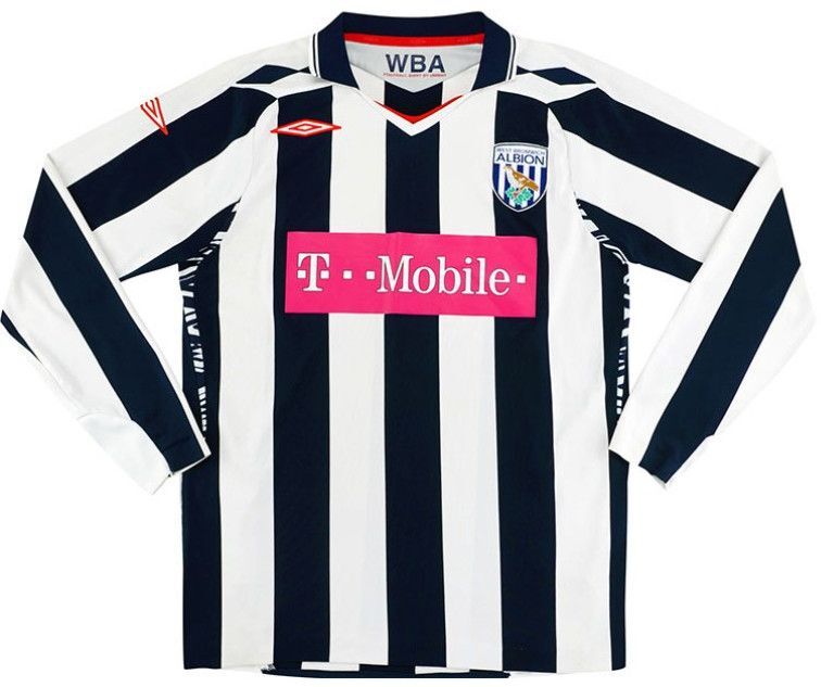 West Bromwich Albion F.C. thuisshirt seizoen 2007/2008