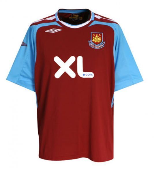 West Ham United F.C. thuisshirt seizoen 2007/2008